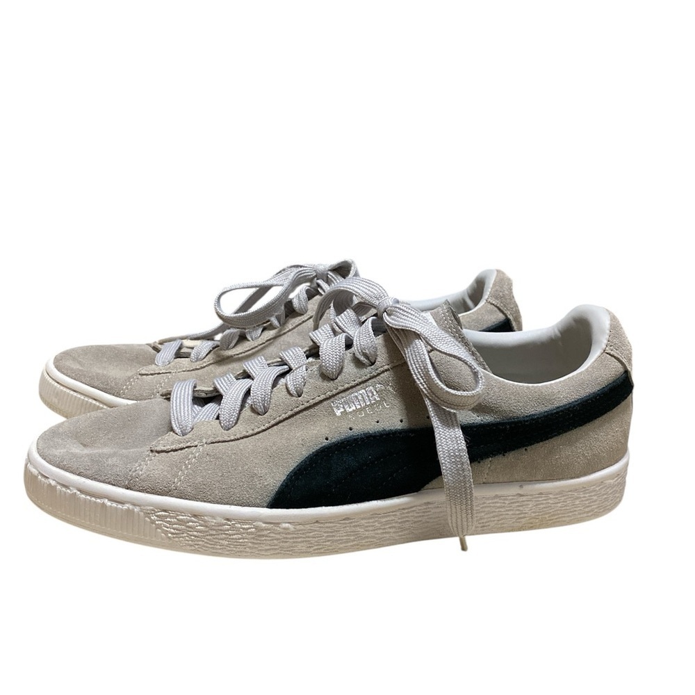 Puma Gray & Black Suede Men’s Shoes, Size 9.